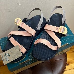 Chaco Lowdown Sandals in Apricot Lilac